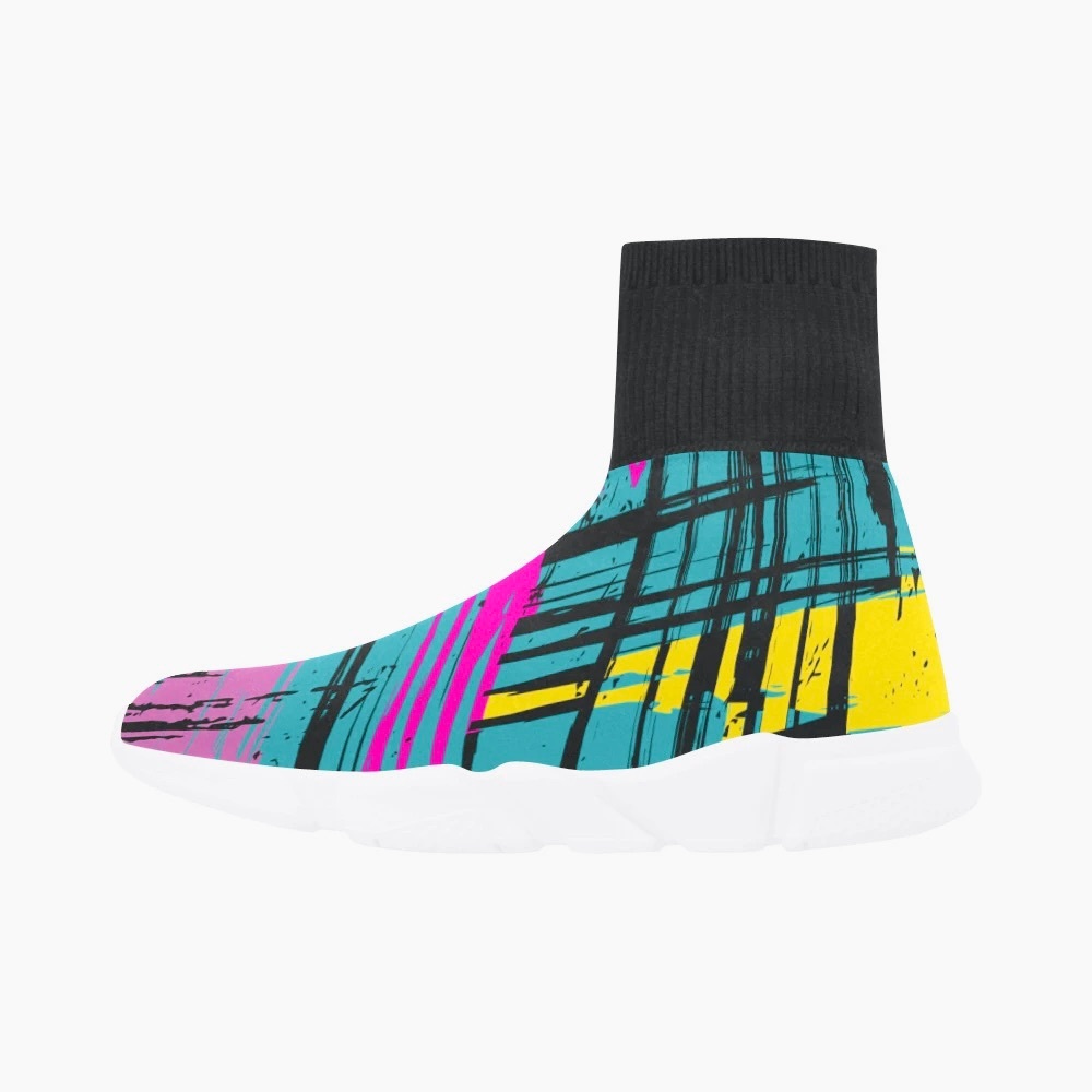 Multi Print Sock Shoe - Picture 3 of 4